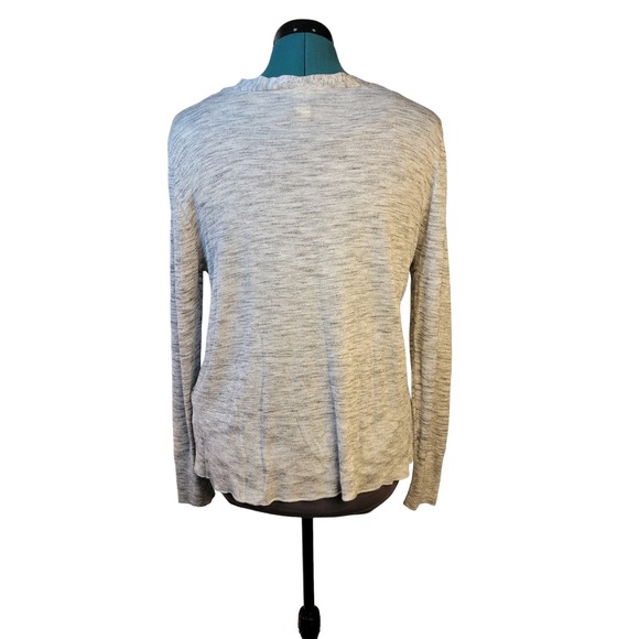 H&M Lightweight Sweater Viscose Blend Gray Marled Size L - Picture 3 of 8